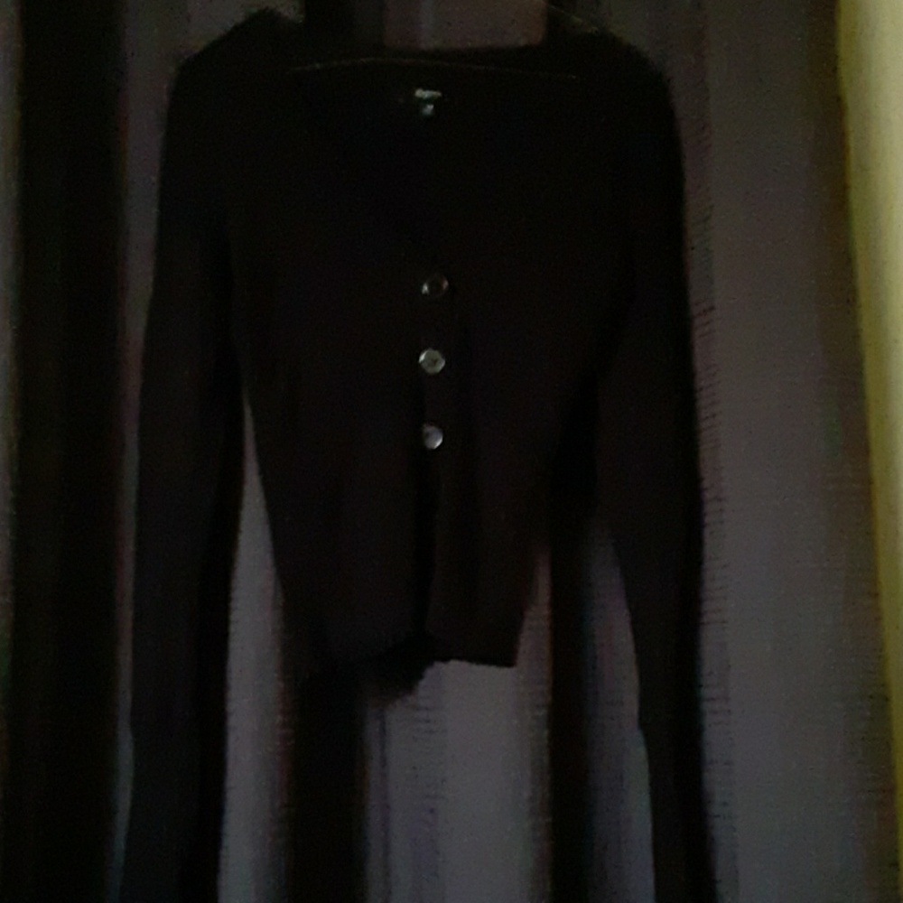 EXPRESS BLACK BUTTON SWEATER